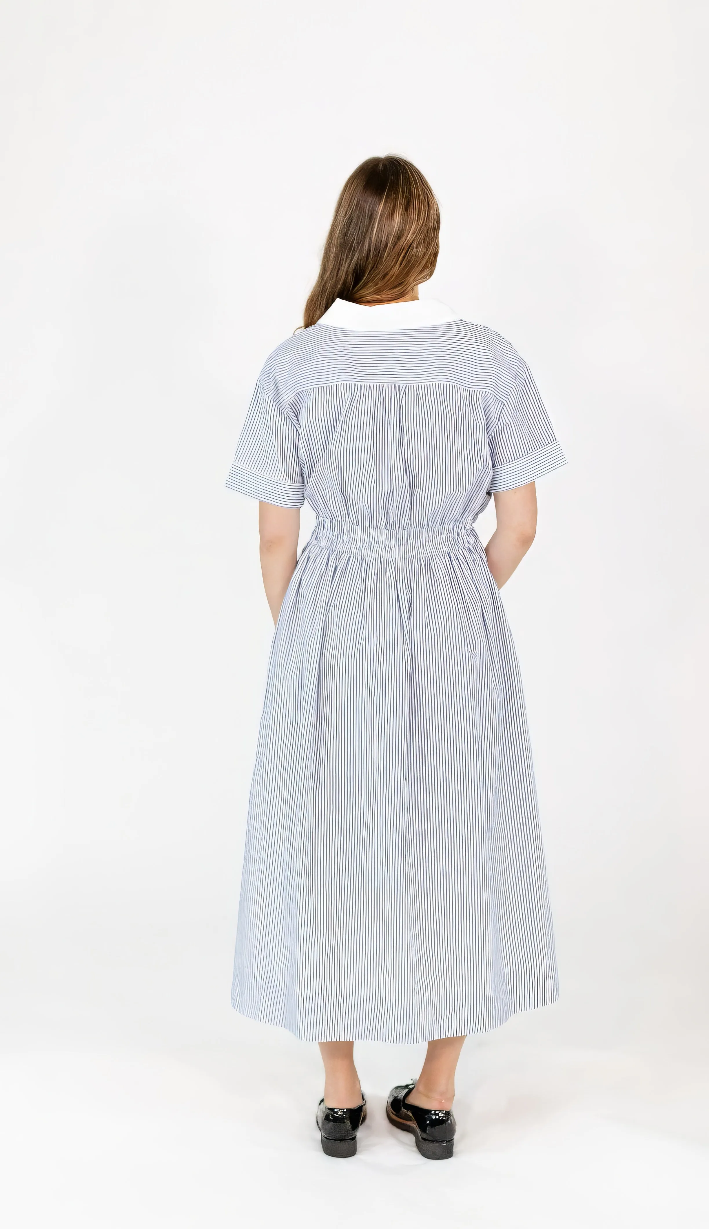 Blanc Striped Midi Dress