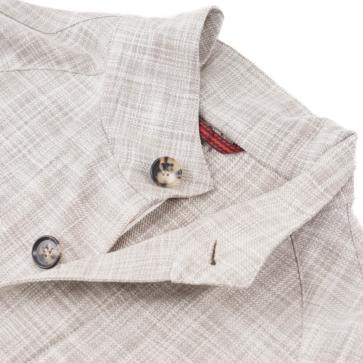 Isaia Wool-Cotton-Silk Light Jacket