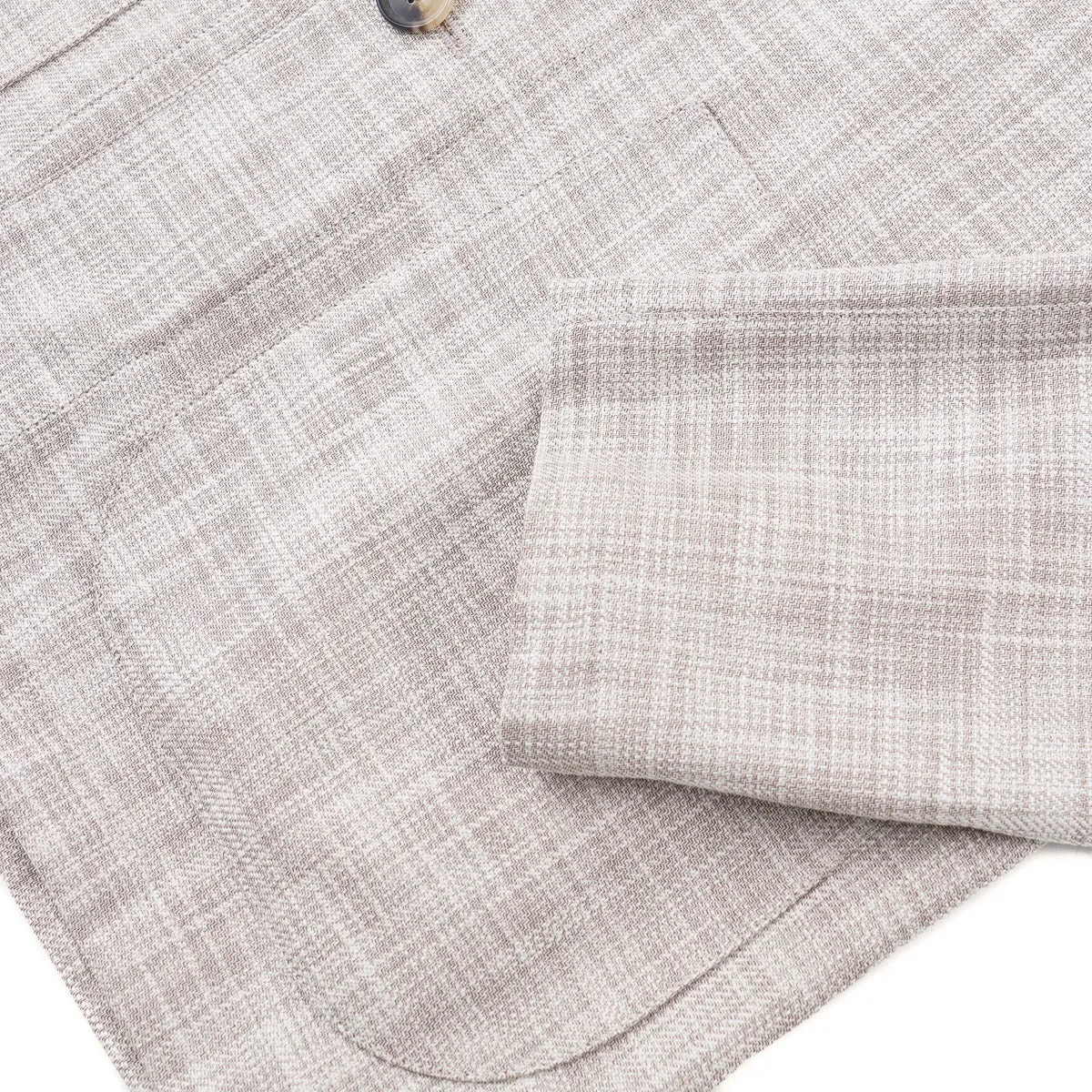 Isaia Wool-Cotton-Silk Light Jacket