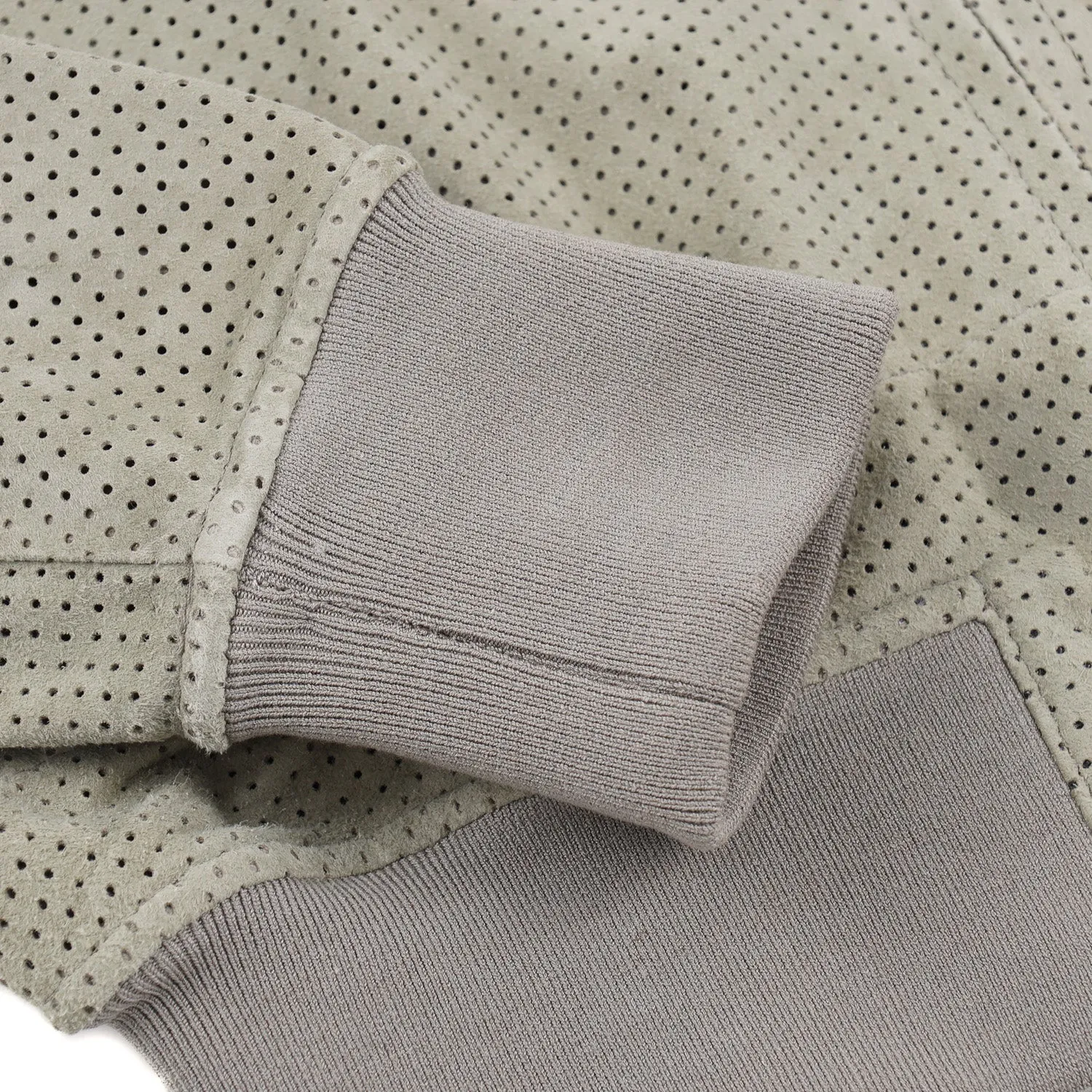 Rifugio Perforated Suede Bomber Jacket