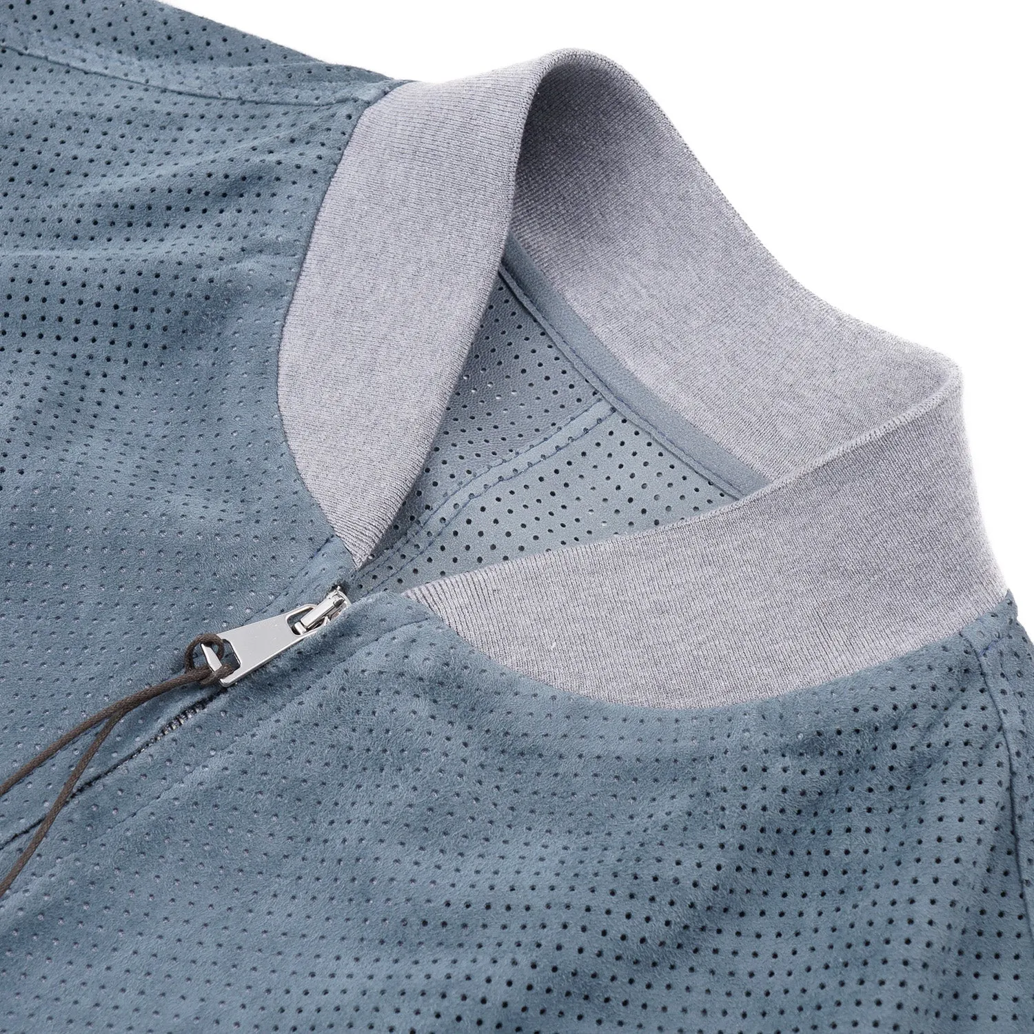 Rifugio Perforated Suede Bomber Jacket