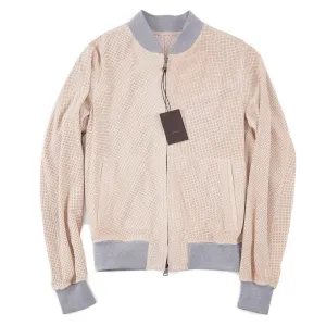 Rifugio Perforated Suede Bomber Jacket