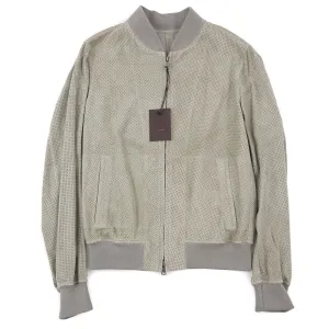 Rifugio Perforated Suede Bomber Jacket