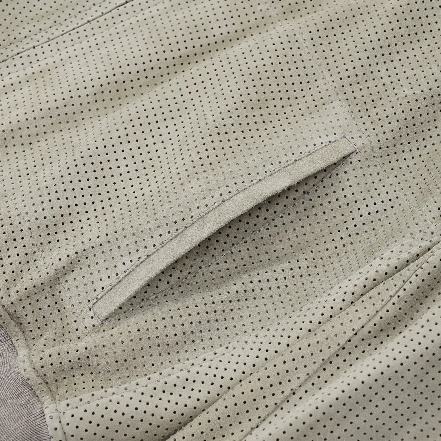 Rifugio Perforated Suede Bomber Jacket