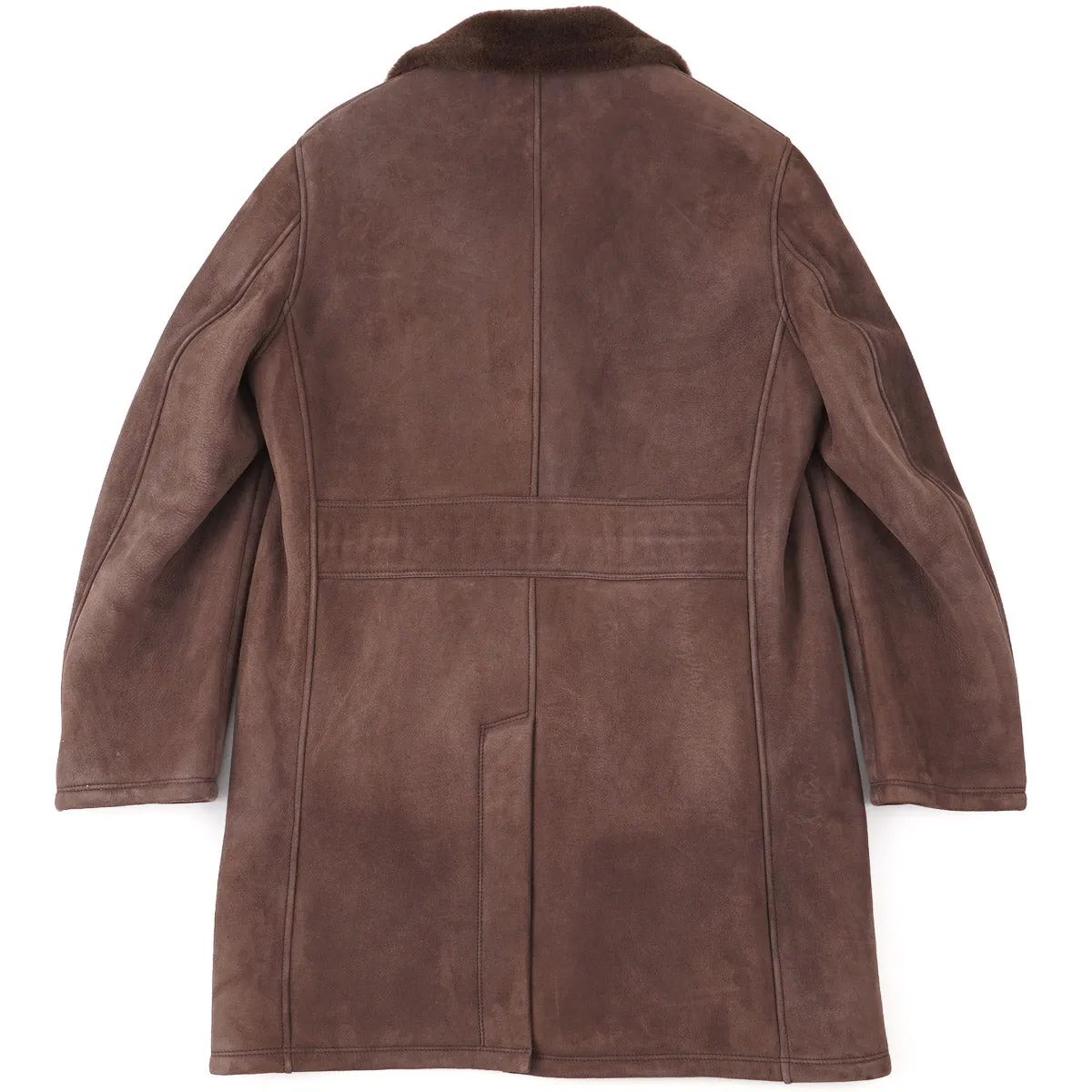 Rifugio Plush Shearling Leather Overcoat