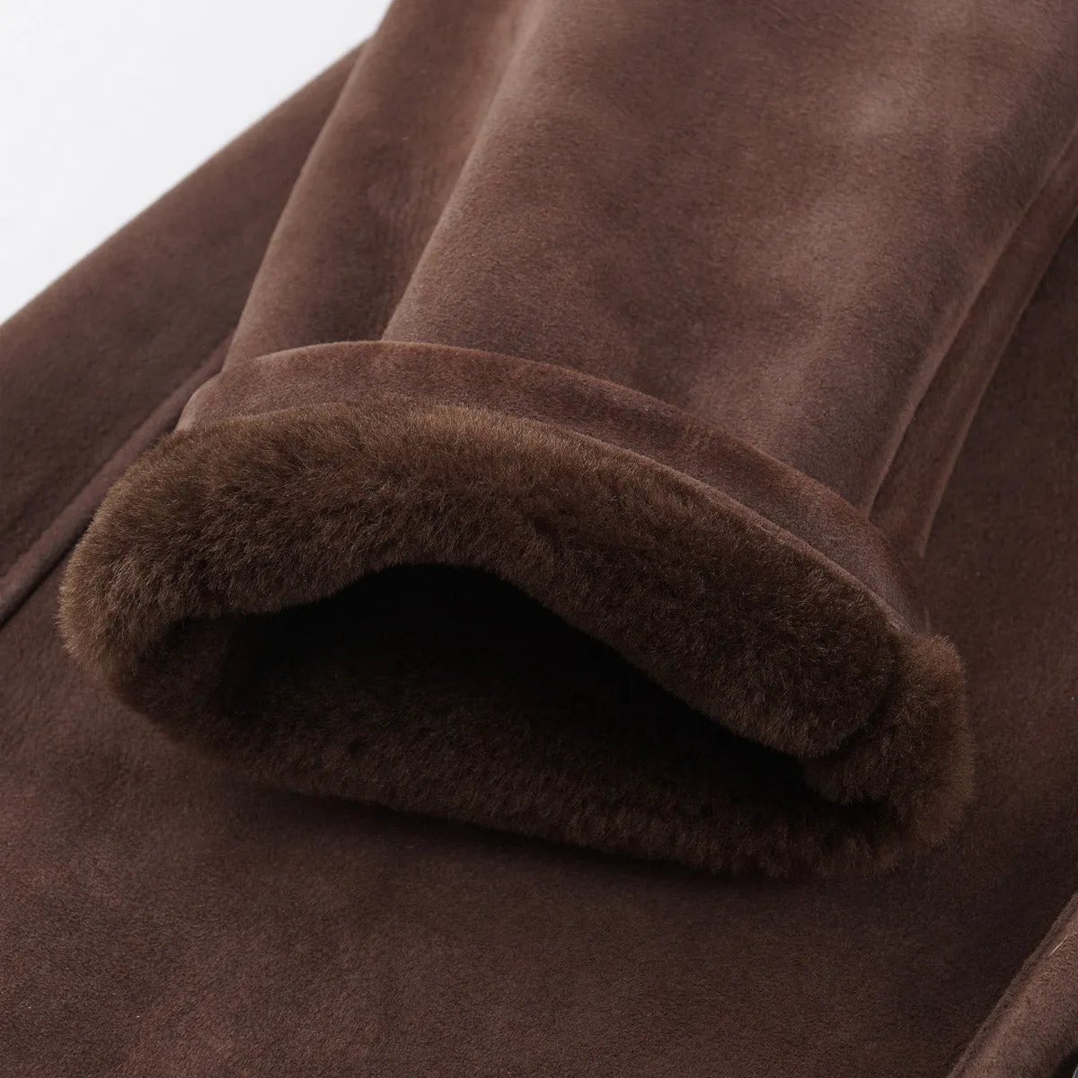 Rifugio Plush Shearling Leather Overcoat