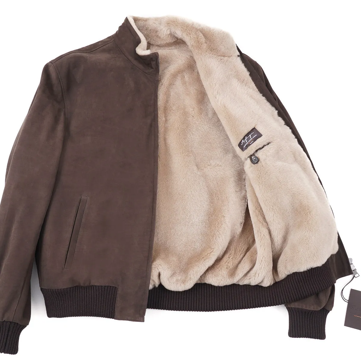 Rifugio Shearling Leather Bomber Jacket