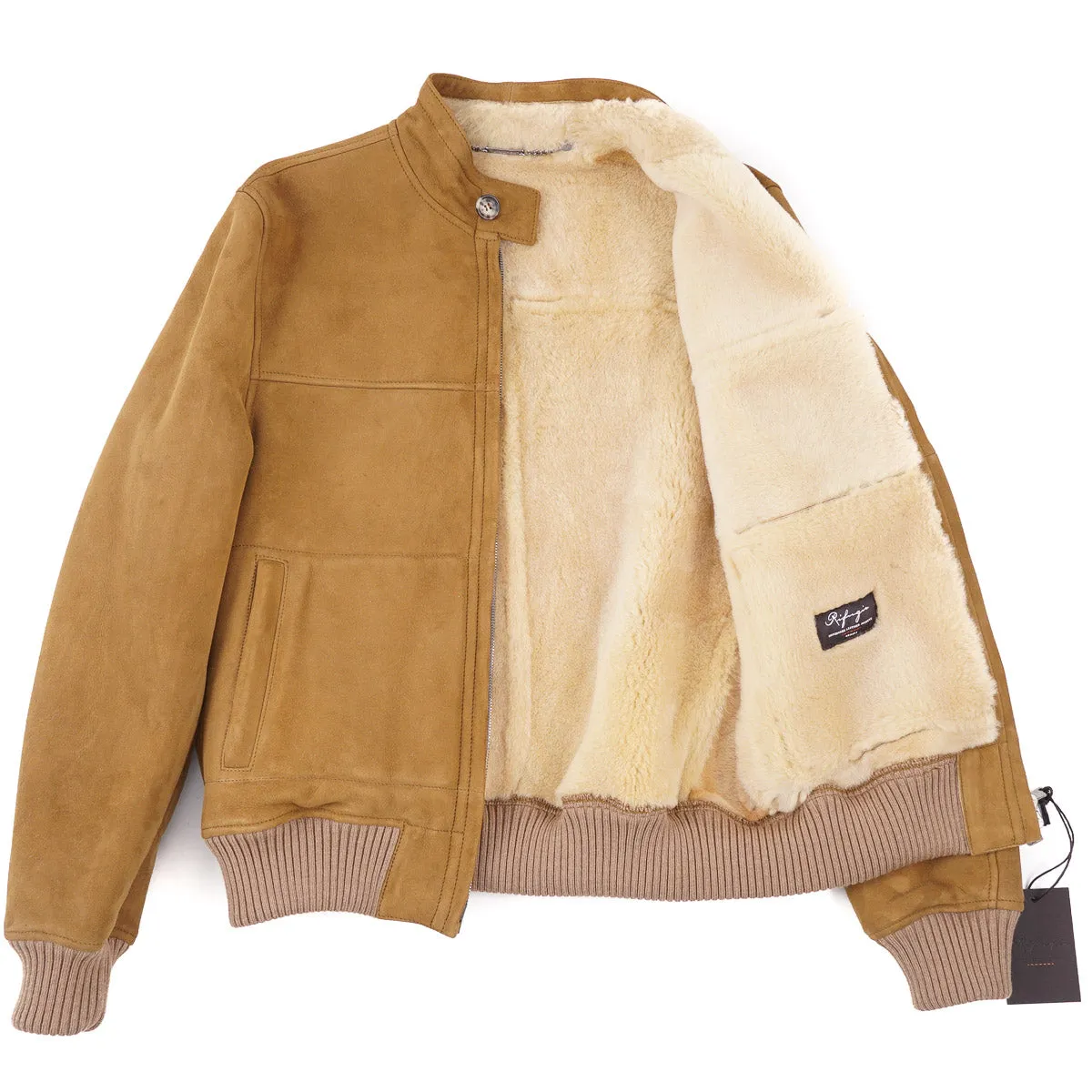 Rifugio Shearling Leather Bomber Jacket