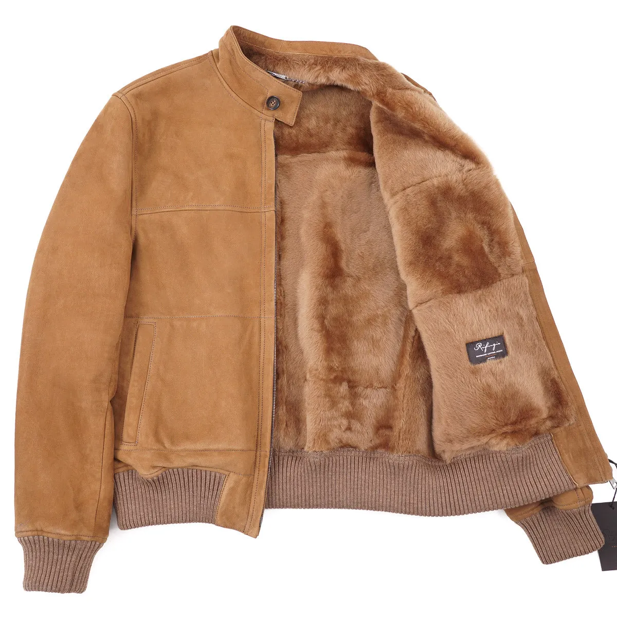 Rifugio Shearling Leather Bomber Jacket