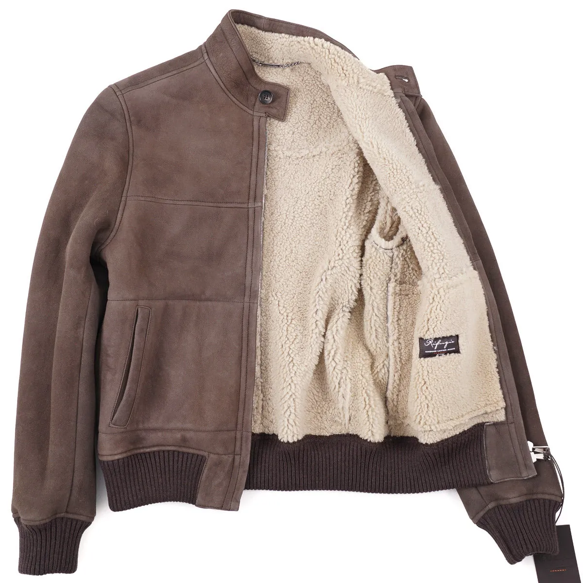 Rifugio Shearling Leather Bomber Jacket