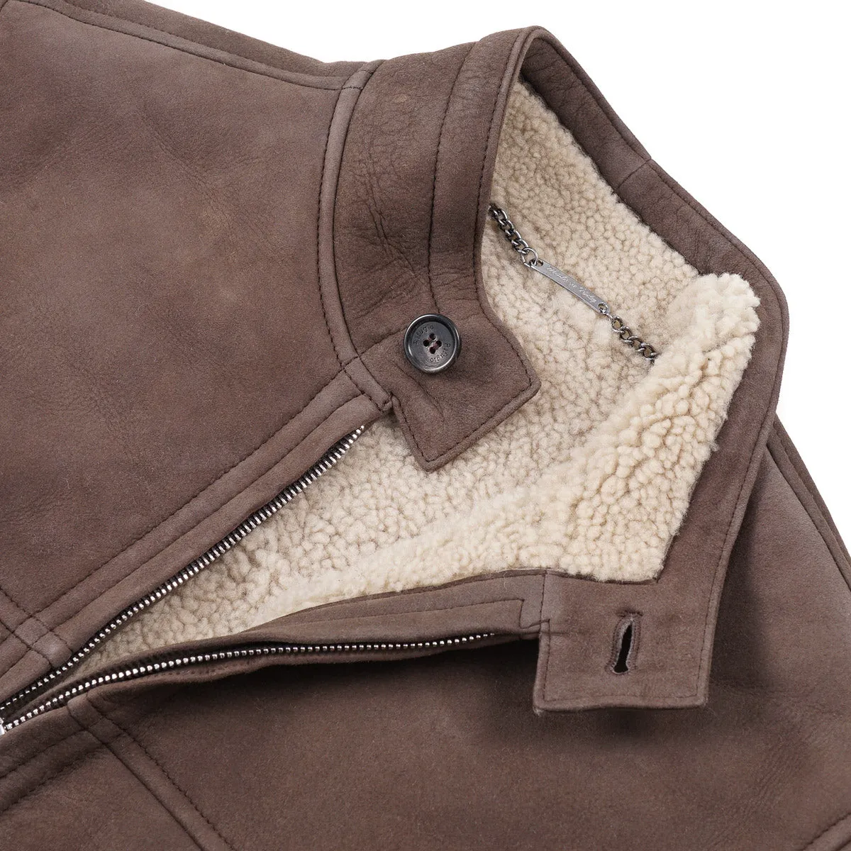 Rifugio Shearling Leather Bomber Jacket