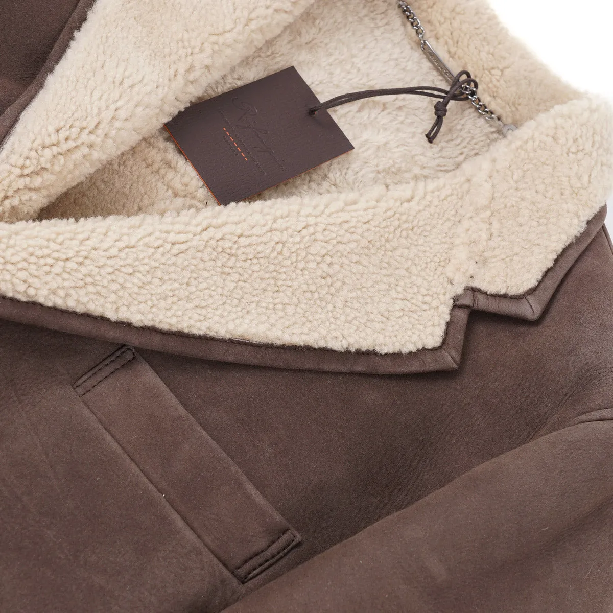 Rifugio Shearling Leather Outerwear Blazer