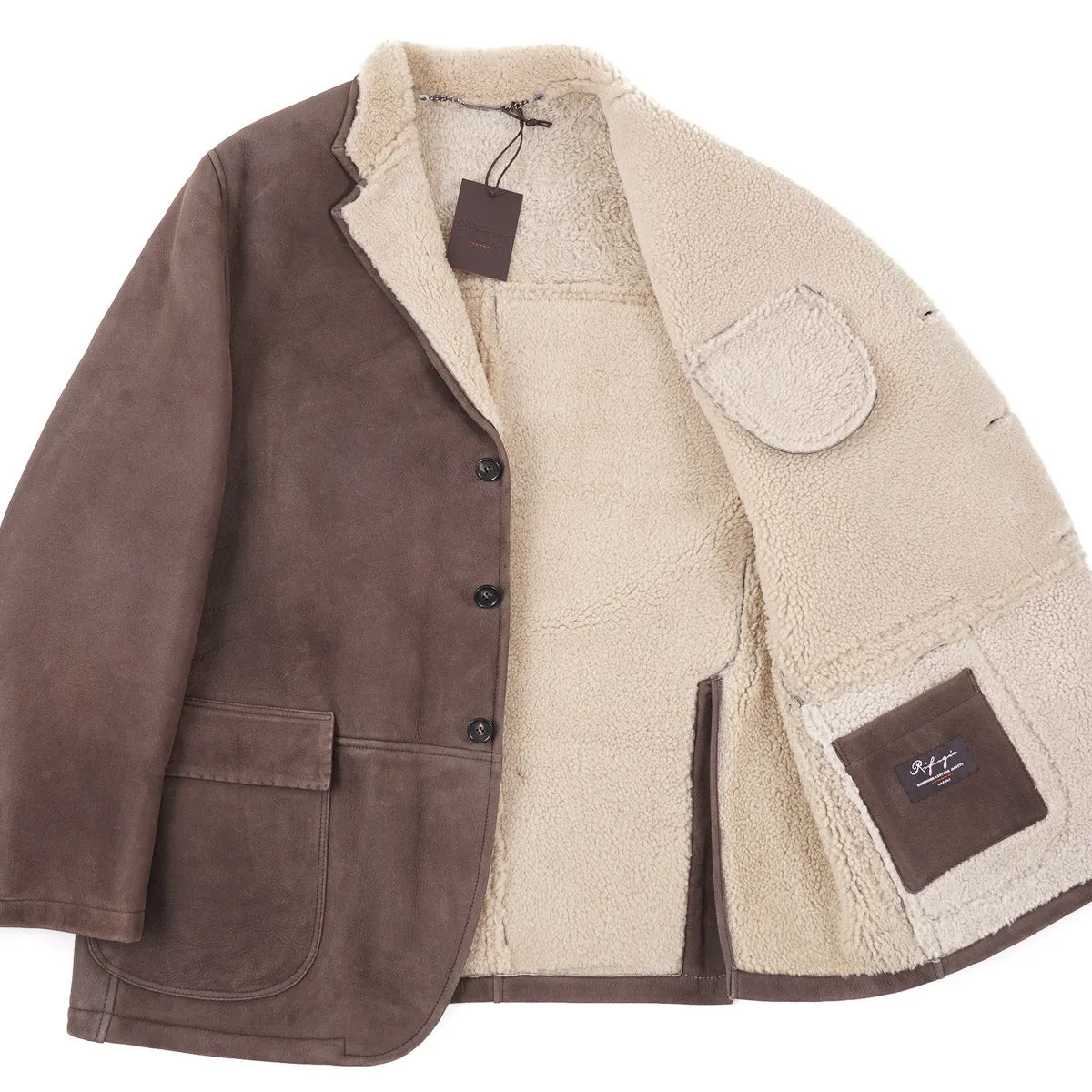 Rifugio Shearling Leather Outerwear Blazer