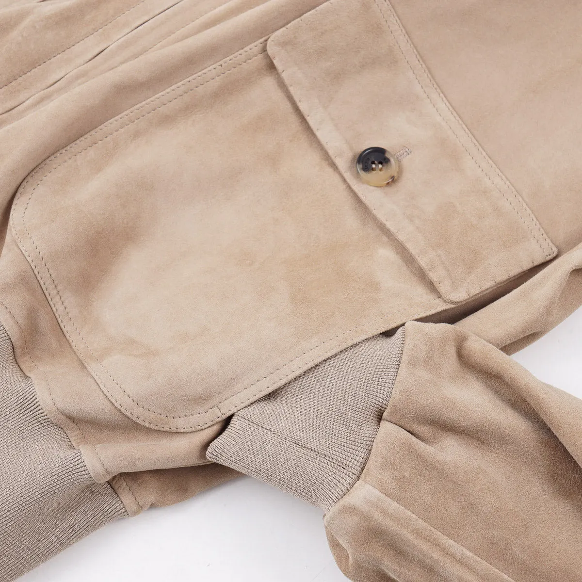 Rifugio Unlined Suede Bomber Jacket
