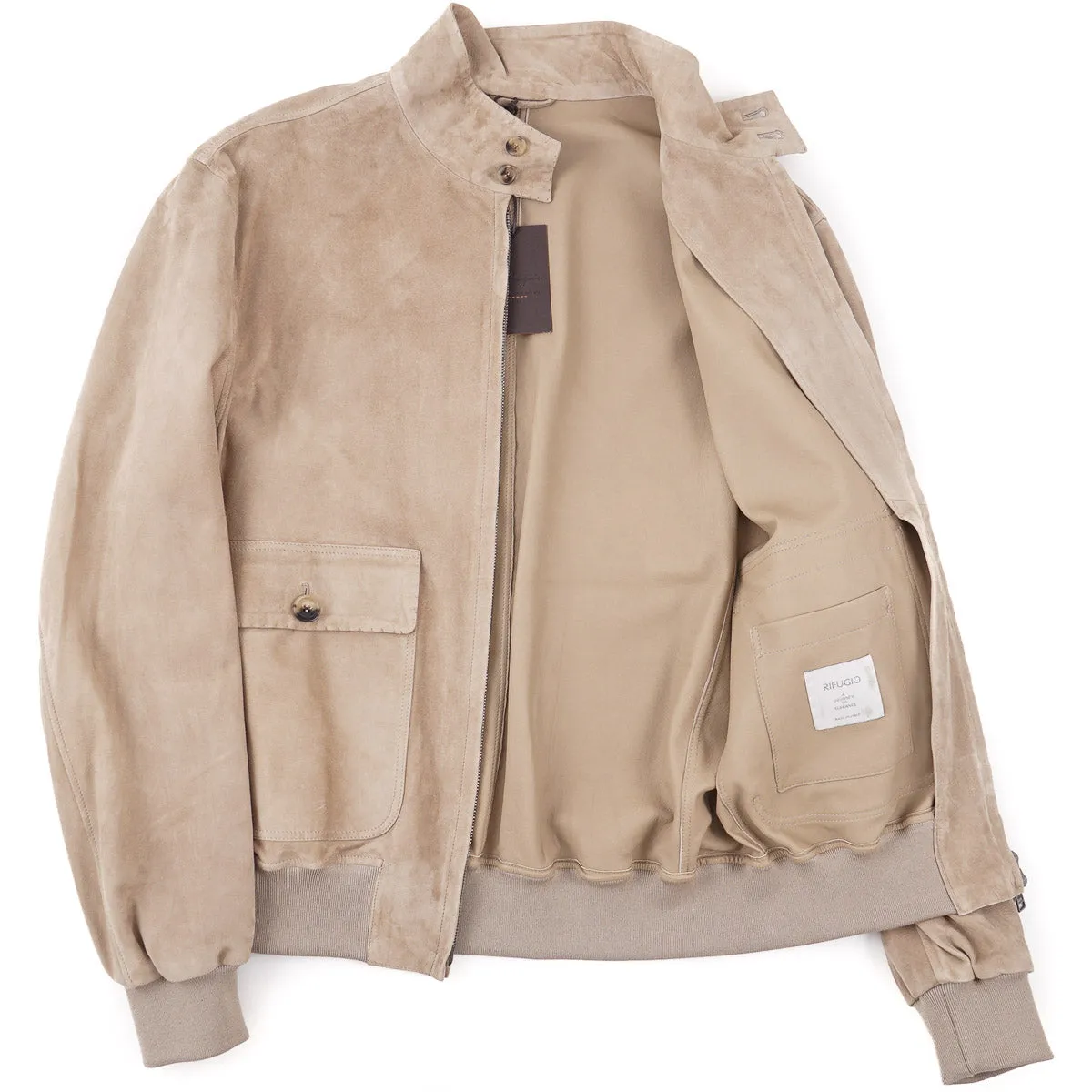 Rifugio Unlined Suede Bomber Jacket