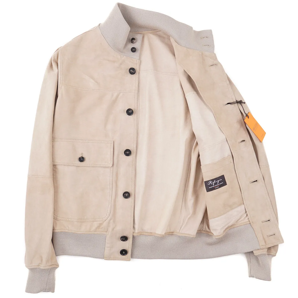 Rifugio Unlined Suede Bomber Jacket