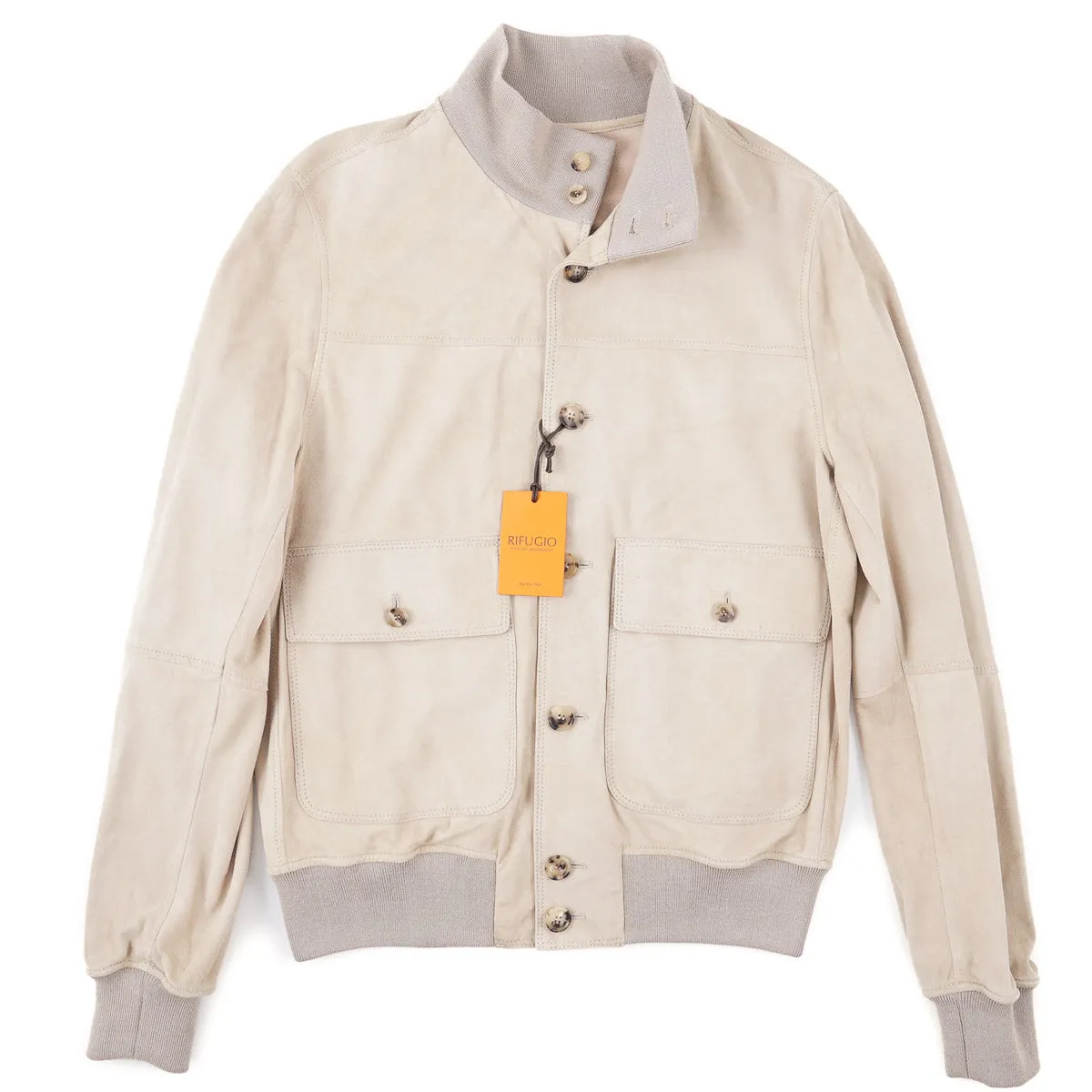 Rifugio Unlined Suede Bomber Jacket