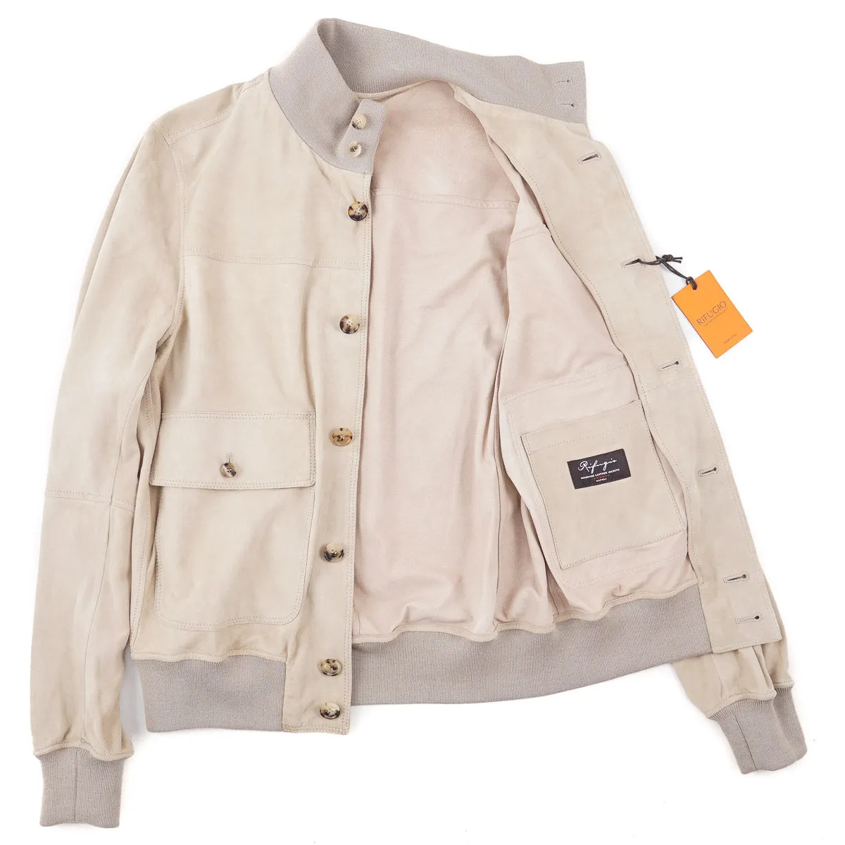 Rifugio Unlined Suede Bomber Jacket