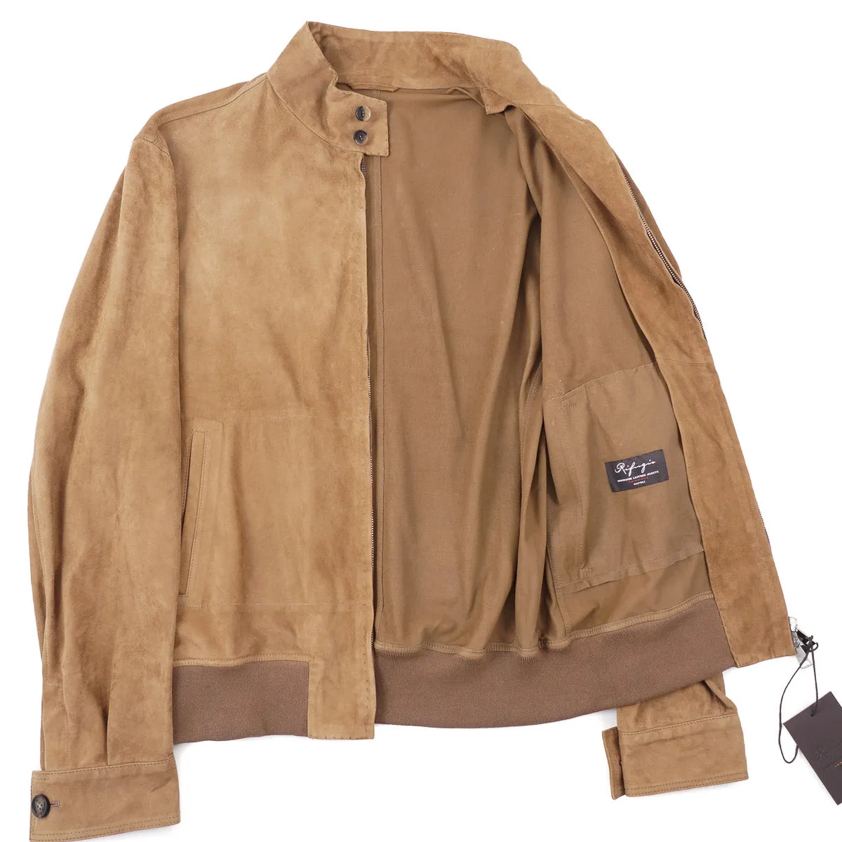 Rifugio Unlined Suede Bomber Jacket