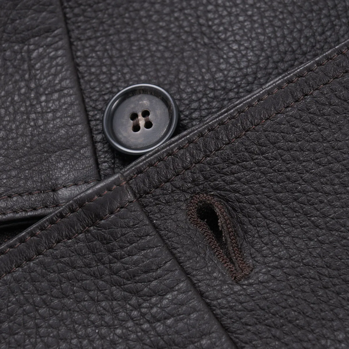 Rifugio Wool-Lined Deerskin Leather Blazer
