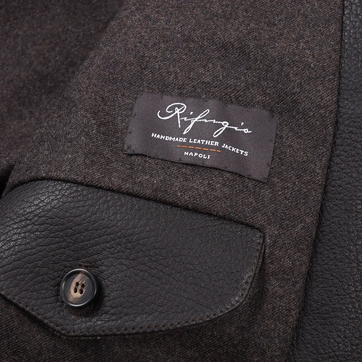 Rifugio Wool-Lined Deerskin Leather Blazer