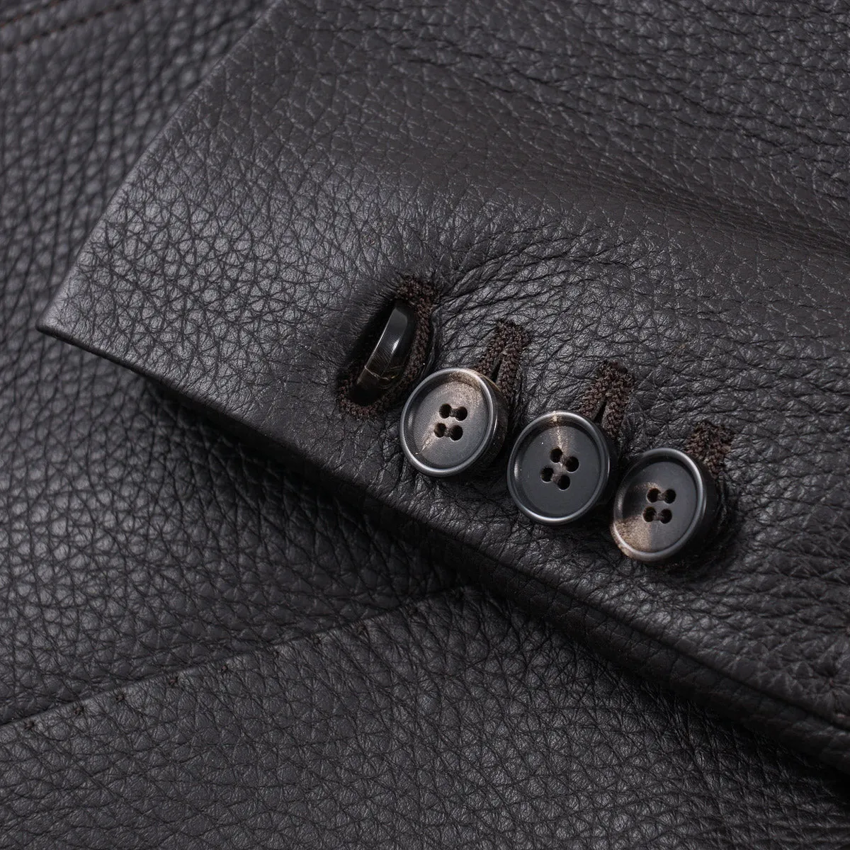 Rifugio Wool-Lined Deerskin Leather Blazer