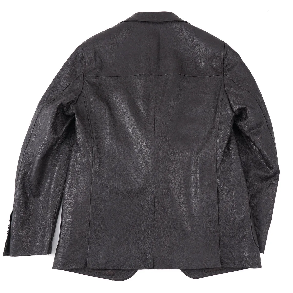 Rifugio Wool-Lined Deerskin Leather Blazer
