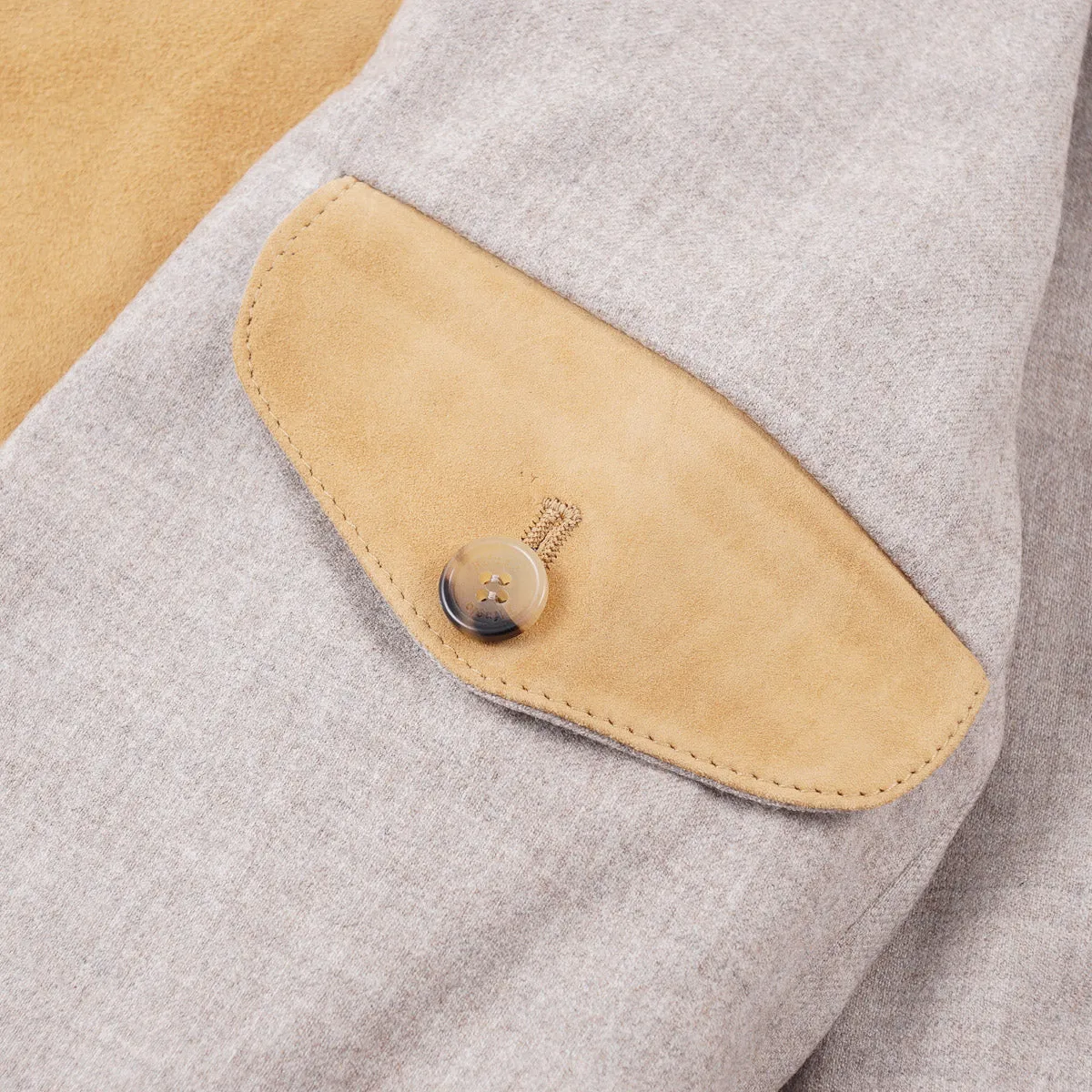 Rifugio Wool-Lined Lambskin Suede Blazer