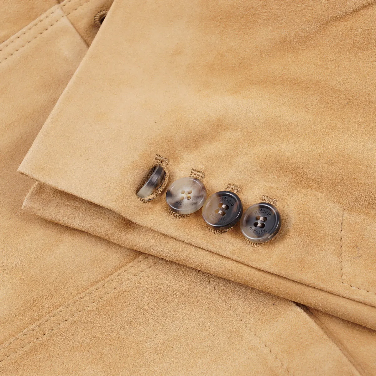 Rifugio Wool-Lined Lambskin Suede Blazer