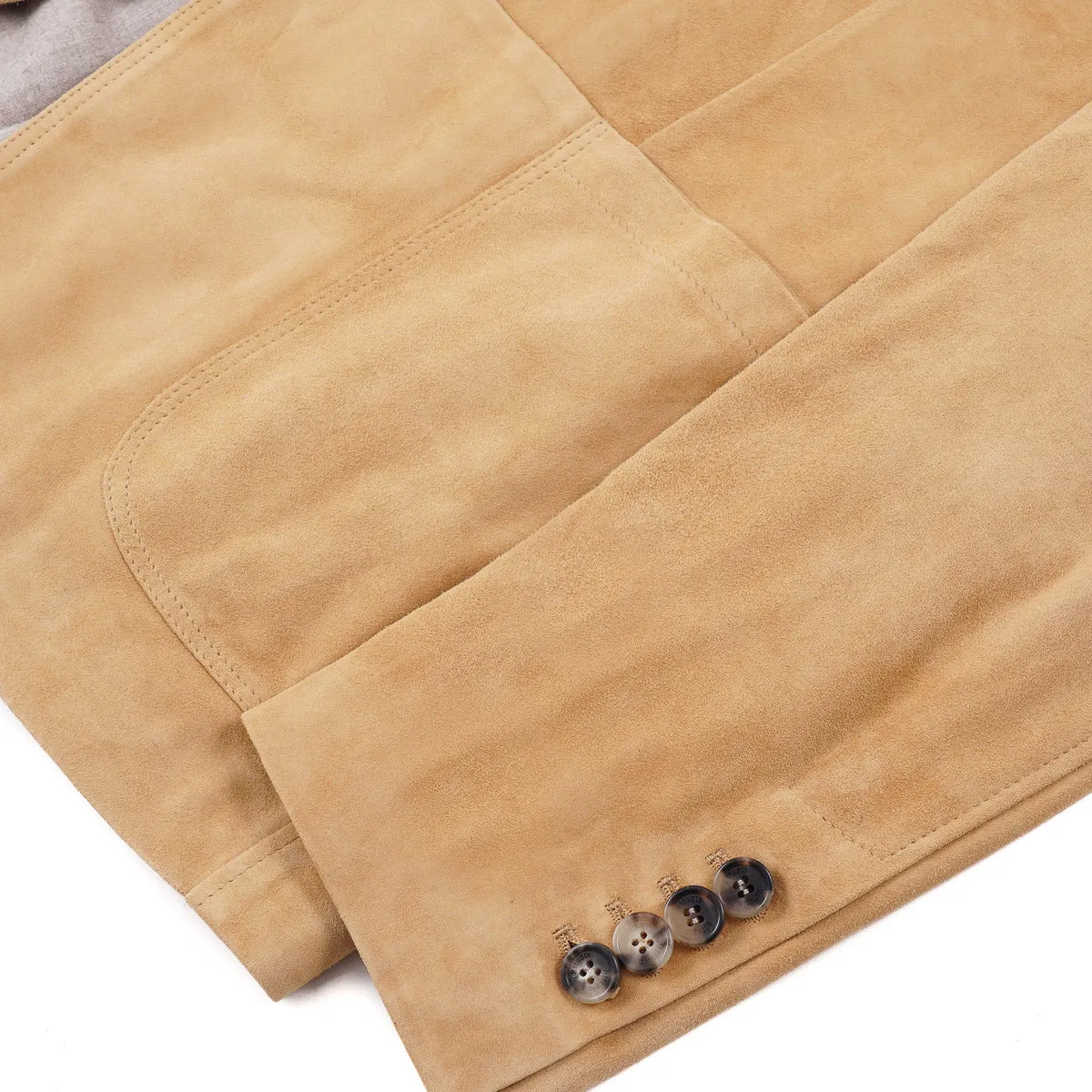 Rifugio Wool-Lined Lambskin Suede Blazer