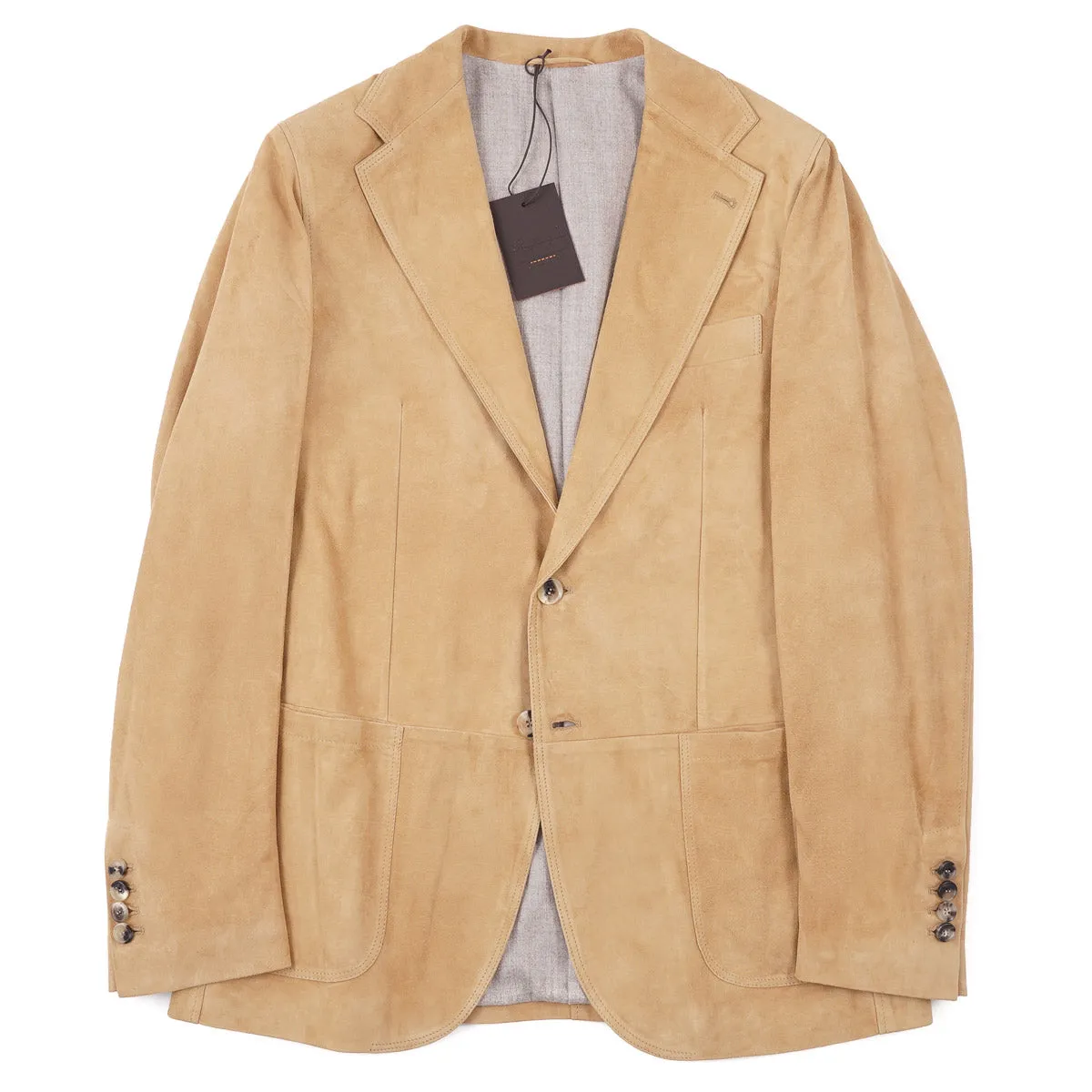 Rifugio Wool-Lined Lambskin Suede Blazer